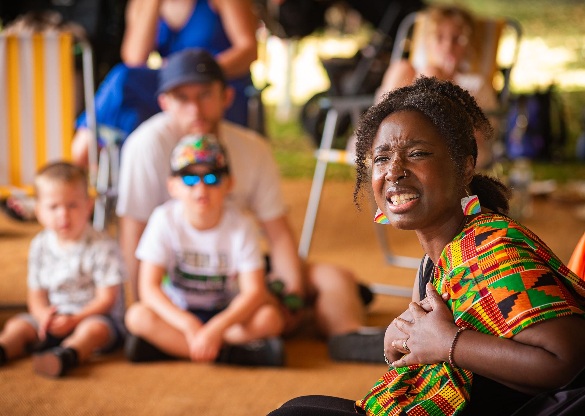 Photo of Tanya leading a workshop